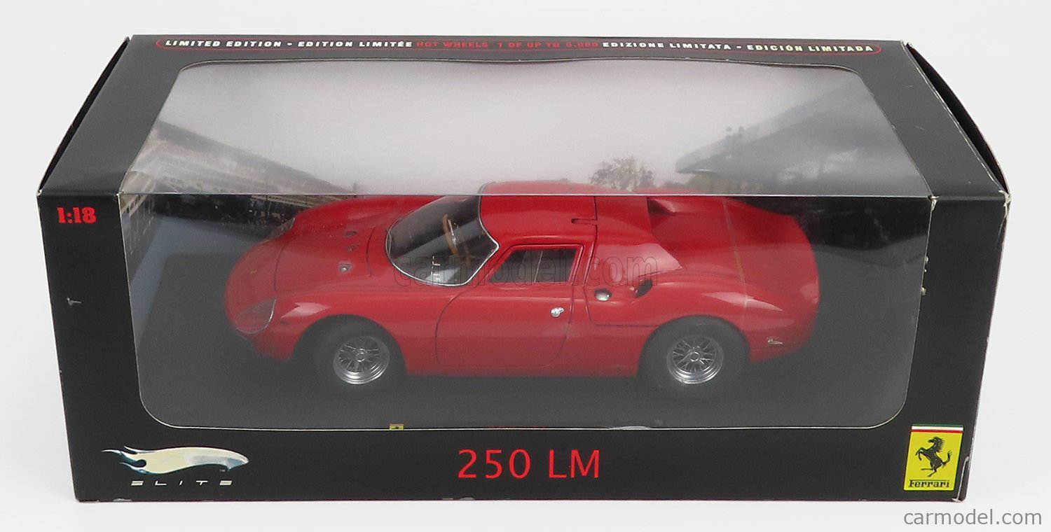 MATTEL HOT WHEELS P9900 Scale 1/18 | FERRARI 250LM 1965 RED