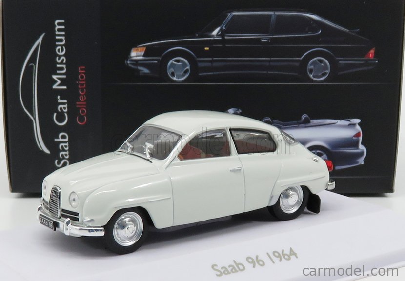 Scale model car 1:43 SAAB 96 1964 White 