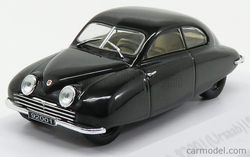 Saab 92001 Ursaab 1947 schwarz Modellauto 3898001 Atlas 1:43