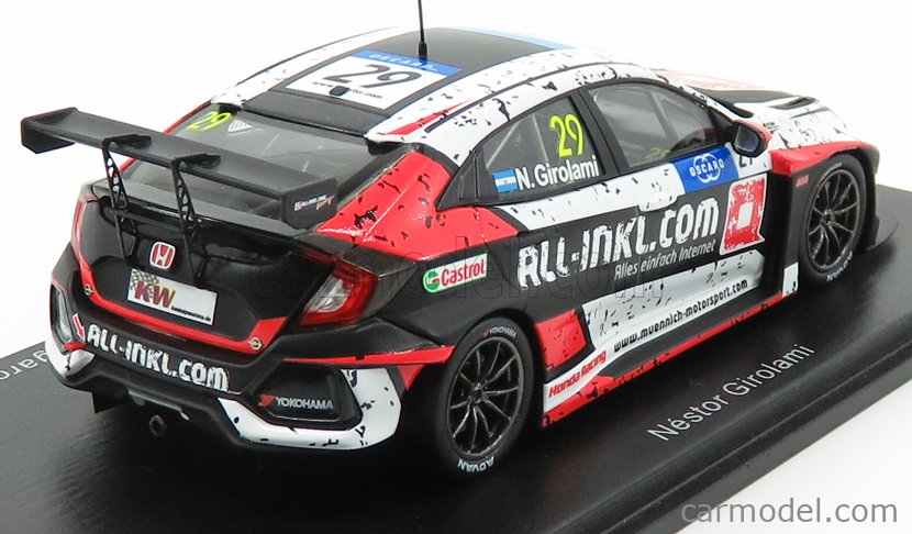 SPARK-MODEL S8955 Masstab: 1/43 | HONDA CIVIC TYPE R TCR TEAM ALL-INKL ...