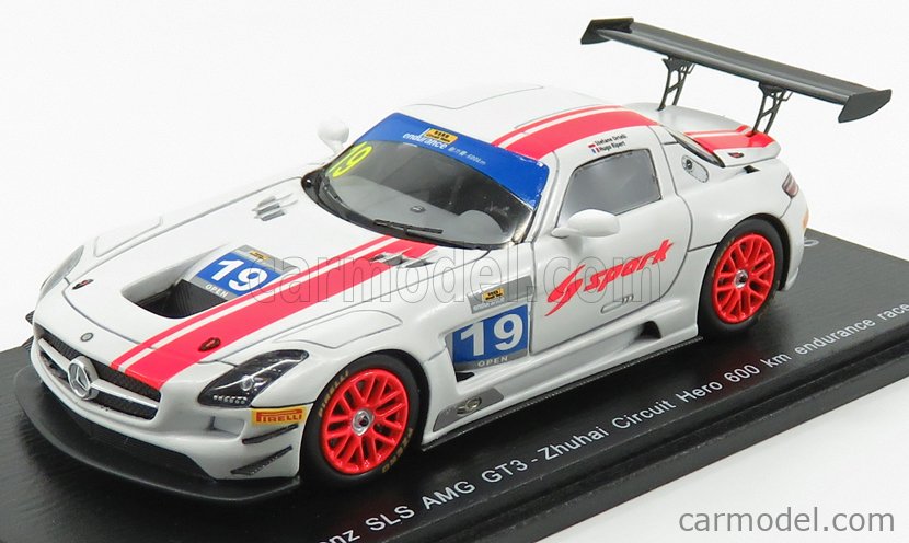 SPARK-MODEL SA178 Scale 1/43 | MERCEDES BENZ SLS AMG GT3 SPARK N 19 ...