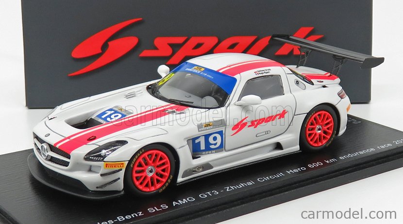 SPARK-MODEL SA178 Scale 1/43 | MERCEDES BENZ SLS AMG GT3 SPARK N 19 ...