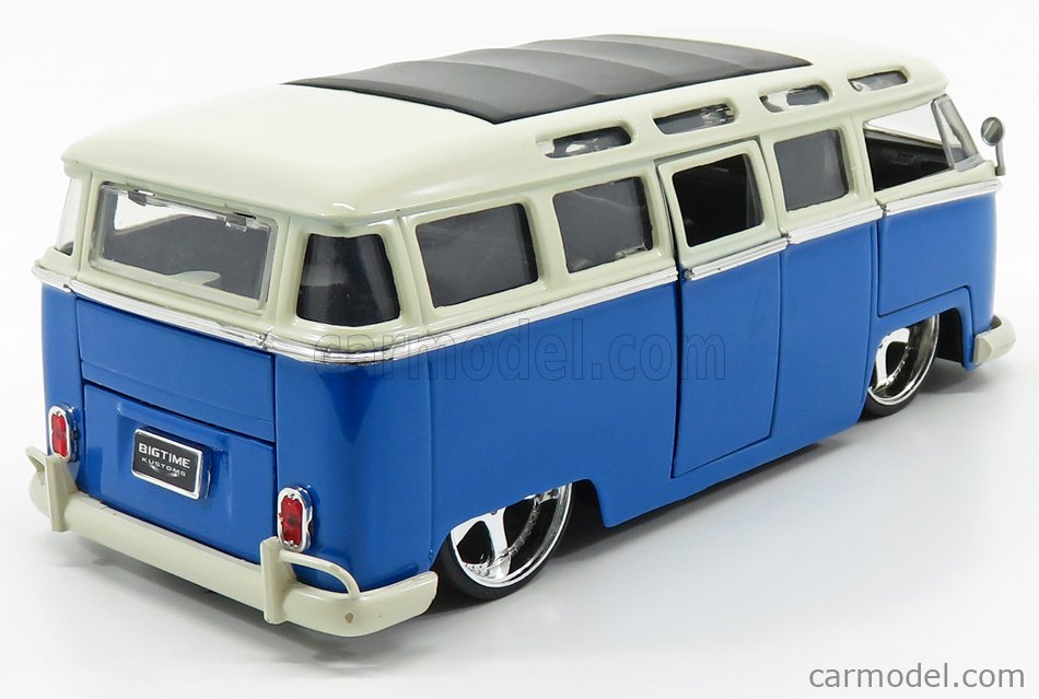 Miniature Jada Toys VW Bus 1962 Bleu Et Blanc - Échelle 1:24 - JADA99023