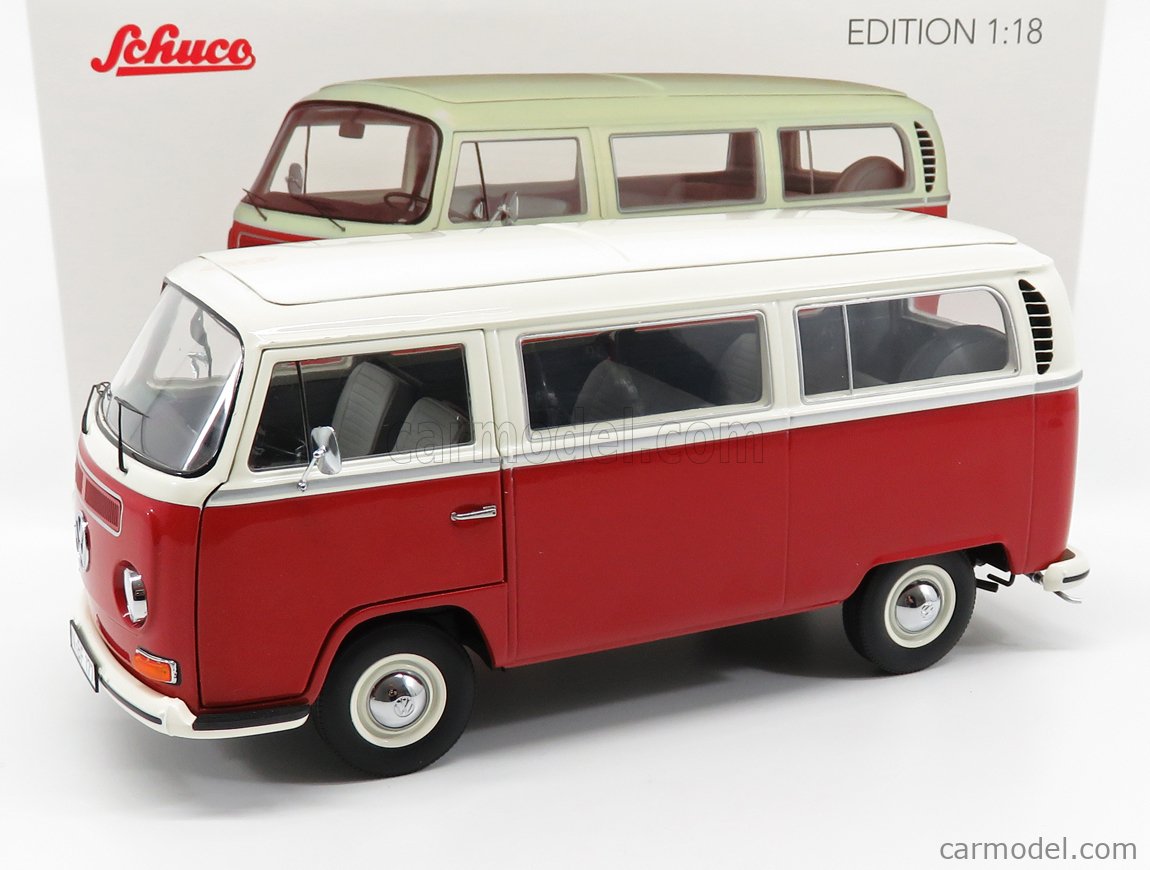 Schuco 1:18 Volkswagen VW T2a Camper Année 1967-1970 vert / blanc Schuco 1:18 Volkswagen VW T2a Camper Année 1967-1970 vert / blanc