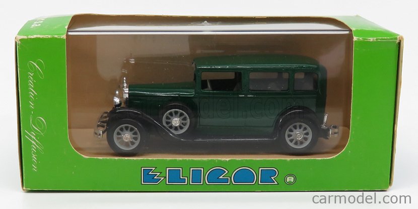 ELIGOR 1043 Scale 1/43 | MERCEDES BENZ LIMOUSINE NURBURG 1929 GREEN BLACK