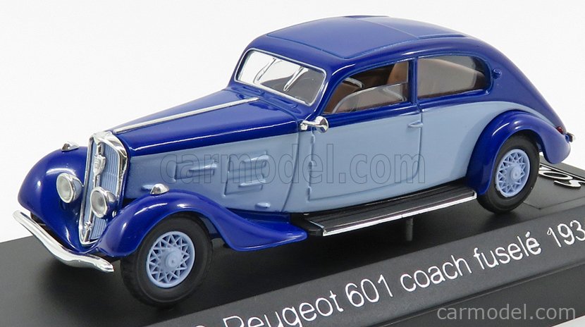 Miniature CJM 1/43 – Peugeot 601 De 1935 – Bleu Deux Tons – Modèle CJM01