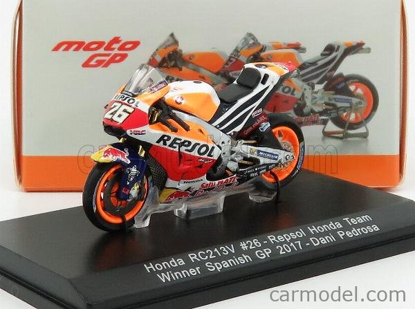 Miniature Spark M43004 Honda RC213V Repsol N°26 Pedrosa GP San Marin 2016 1/43