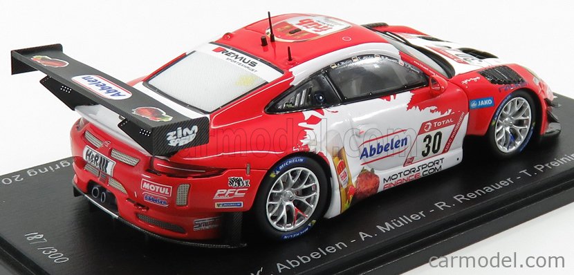 SPARK-MODEL SG548 Scale 1/43 | PORSCHE 911 991-2 GT3 R TEAM FRIKADELLI ...