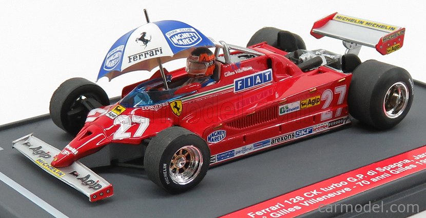 Pilota 1:43 2009 Model R367CH Gilles Villeneuve Ferrari 126CK Turbo 1981 
