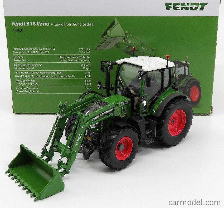 Universal Hobbies 1:32 Scale Fendt 516 Tractor with Front Loader 