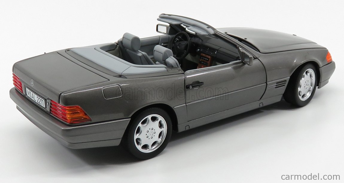 Norev 1715 Scale 1 18 Mercedes Benz Sl Class Sl500 Cabriolet 19 Grey