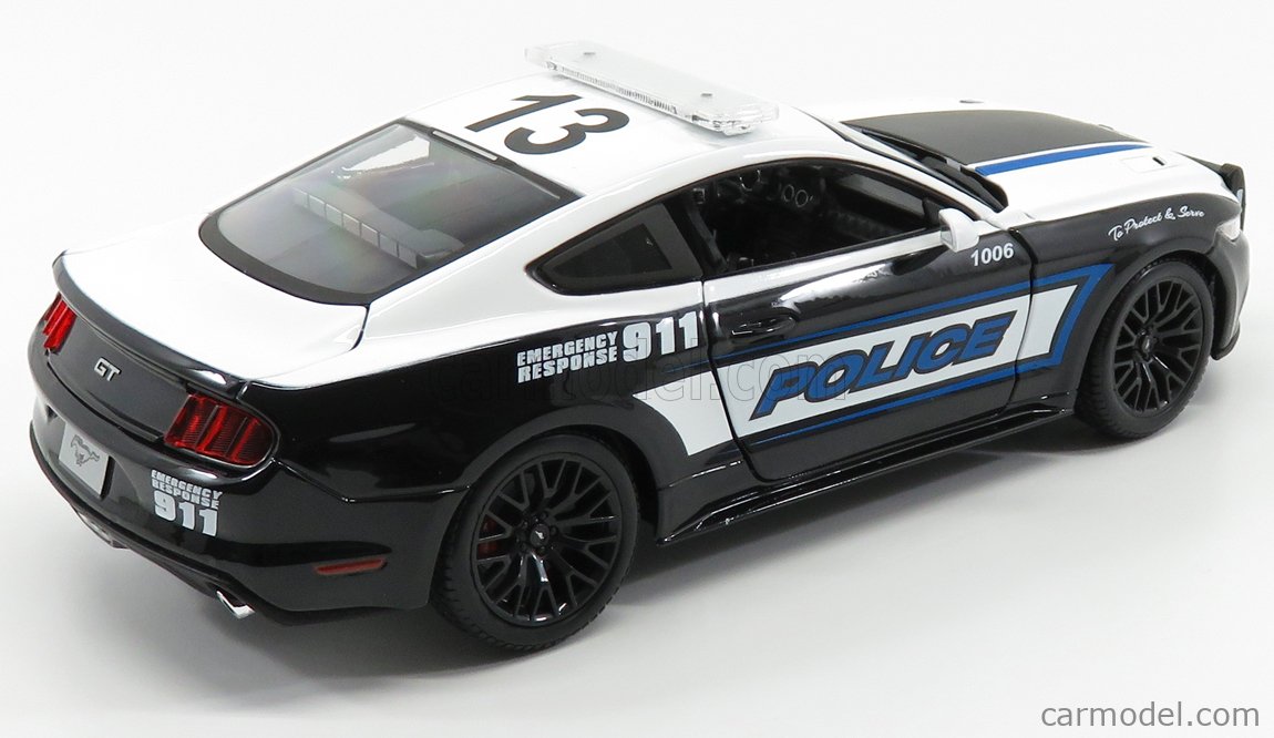 MAISTO 31397 Scale 1/18 | FORD USA MUSTANG GT USA POLICE COUPE 2015 ...