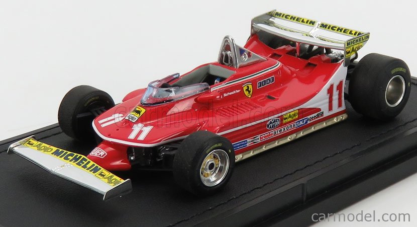 Gp Replicas Gp43 012a Scale 1 43 Ferrari F1 312t4 Short Tail N 11 Winner Monaco Gp J Scheckter 1979 World Champion Con Vetrina With Showcase Red