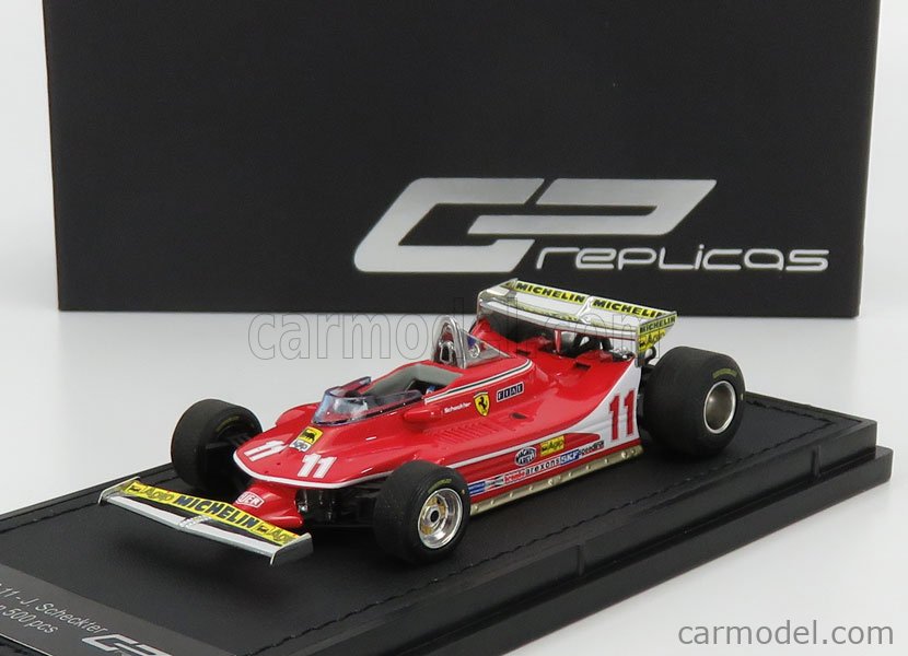 Gp Replicas Gp43 012a Scale 1 43 Ferrari F1 312t4 Short Tail N 11 Winner Monaco Gp J Scheckter 1979 World Champion Con Vetrina With Showcase Red