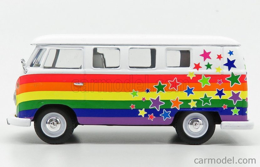 Miniature Corgi CC02737 - Volkswagen T1 Minibus "Just Married" 1961 - Bleu Et Blanc - NEUF