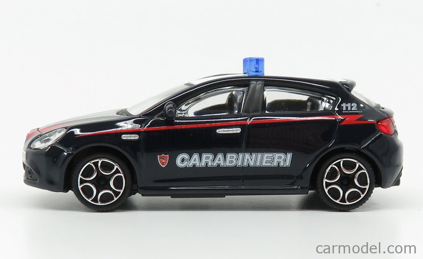 Modellino auto scala 1:43 Burago ALFA ROMEO GIULIETTA CARABINIERI macchinine  new - Arcadia Modellismo