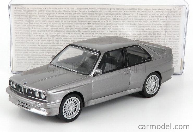 BMW M3 E30 1986-91 Youngtimer silber silver metallic 1:43 Norev 350008 