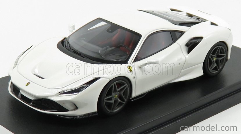 LOOKSMART LS503D Masstab: 1/43 | FERRARI F8 TRIBUTO 2019 BIANCO FUJI - WHITE  PEARL MET