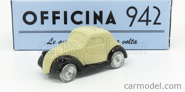 Fiat 500A Topolino 1936 Black OFFICINA-942 1:76 ART1006C Modellbau 