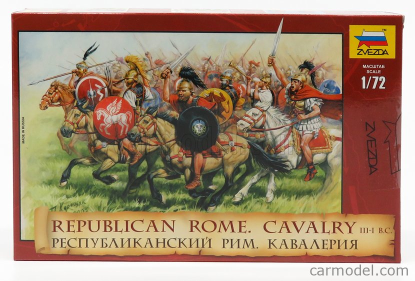 ZVEZDA 8038 Scale 1/72  FIGURES BATTLE WAR - REPUBLICAN ROME CAVALRY /