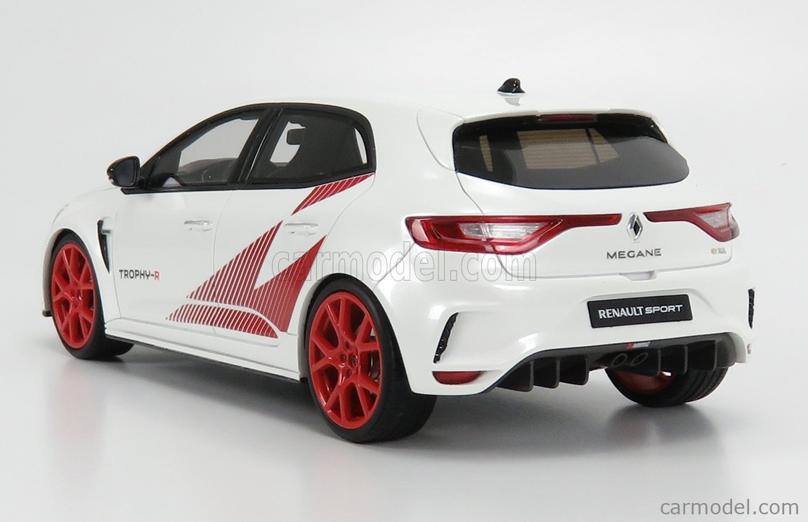 OttOmobile - Renault Megane 3 R.S. Trophy R Blanc Nacré/ Noir étoilé 2014 - 1/18