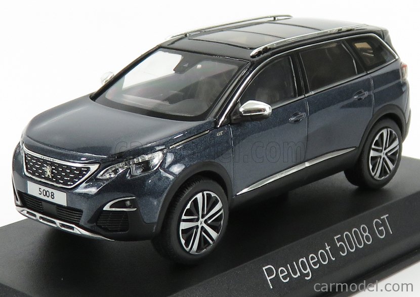 in Bourrasque Blue 2016 Peugeot 5008 GT 1:43 scale by Norev 473889 