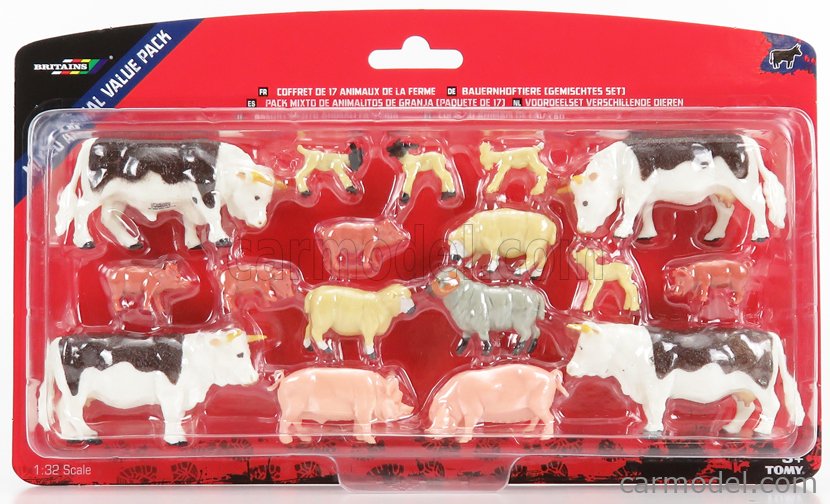 Britains 43096 Animali Da Fattoria 1:32 – 17 Pezzi, Nuovo In Scatola - Foto 4