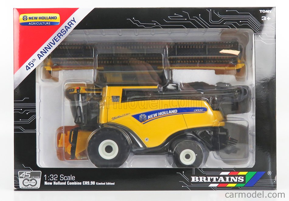 Moissonneuse-batteuse BRITAINS New Holland CR9.90, échelle 1/32, Modèle BRI43332