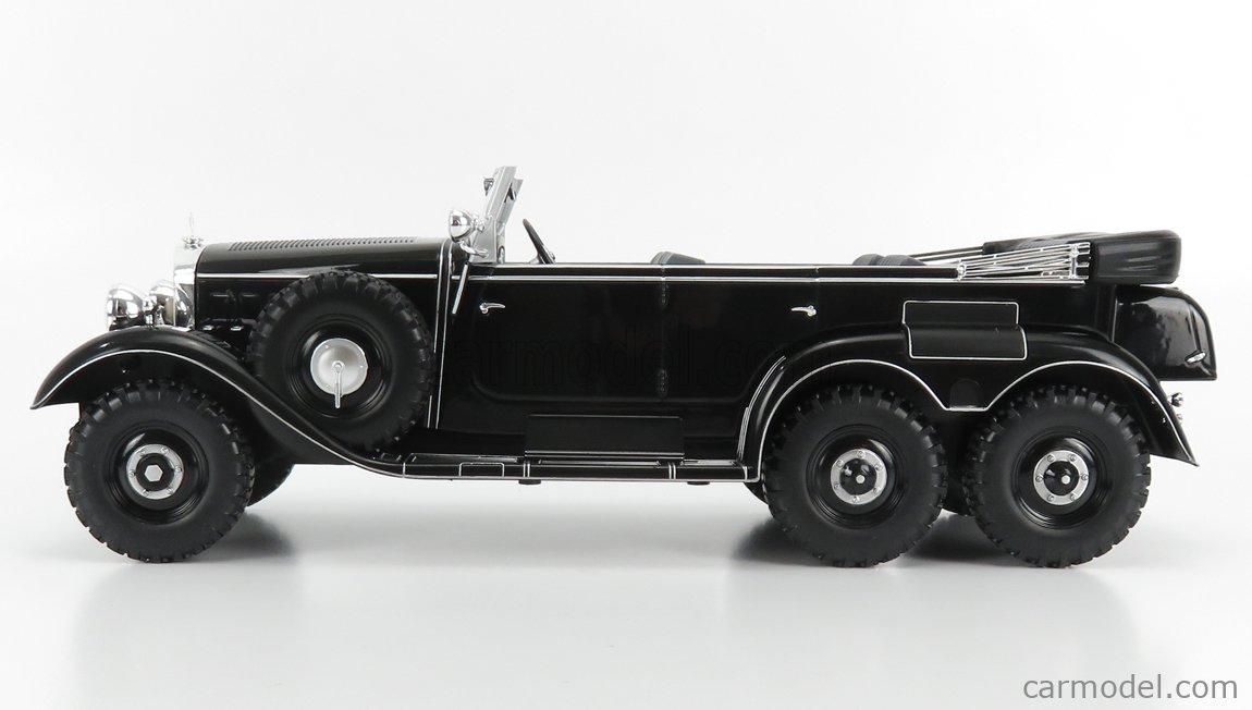 Mercedes g4 Cabriolet w31 1938 Gris Clair Noir Voiture Miniature 1:18 McG