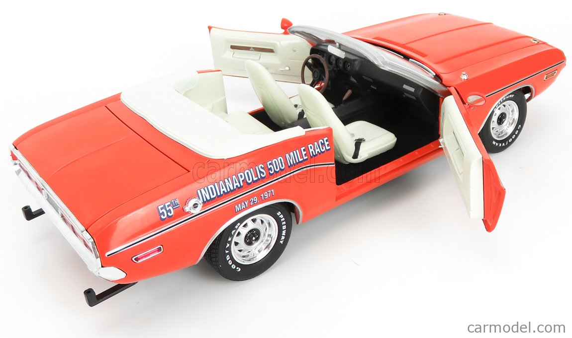 Dodge Challenger 1971 Pace Car 1/64 – Edizione Limitata Greenlight Per I 55 Anni Della 500 Miglia Di Indianapolis
