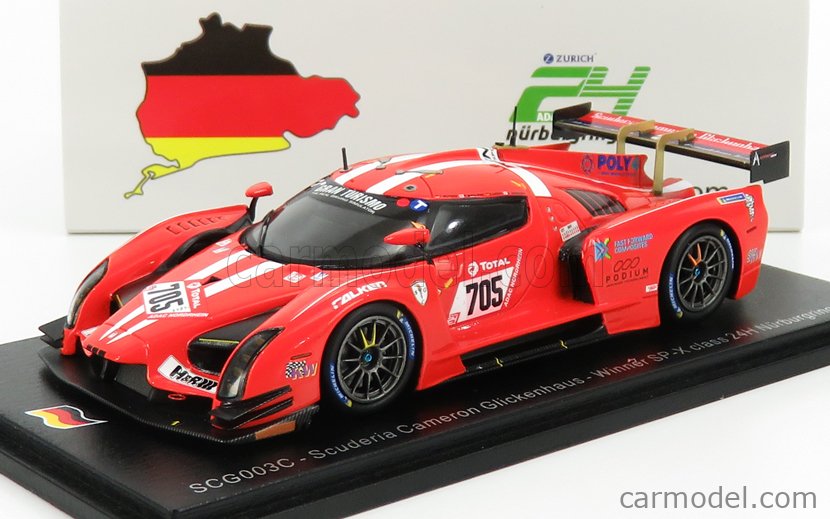 SCG - SCG003c TEAM CAMERON GLICKENHAUS N 705 WINNER SP-X CLASS 24h  NURBURGRING 2019 T.MUTSCH - F.FERNANDEZ LASER - F.MAILLEUX - A.SIMONSEN