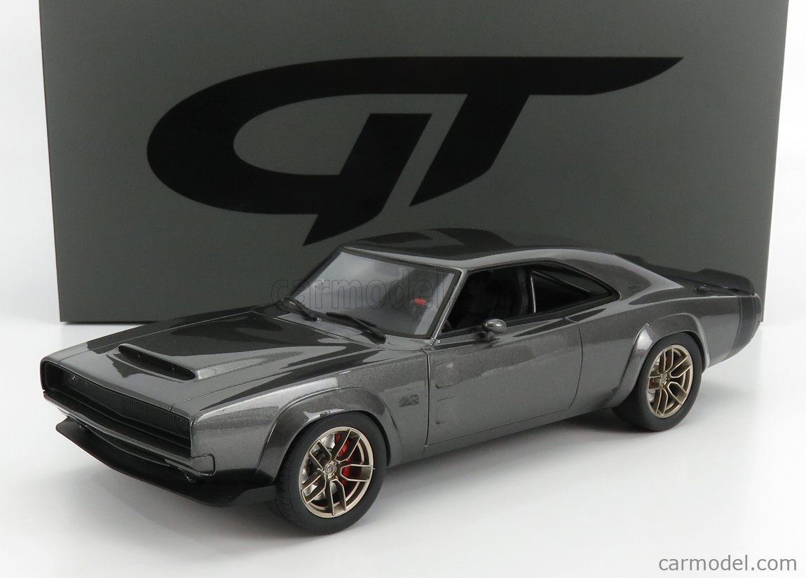 GT-SPIRIT GT272 Scale 1/18 | DODGE SUPER CHARGER SEMA CONCEPT 1968 GREY MET