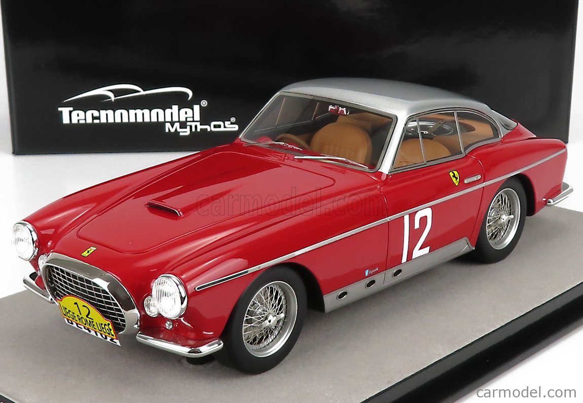 Tecnomodel Tm18 101d Scale 1 18 Ferrari 250mm Coupe Vignale N 12 Rally Liegi Roma Liegi 1954 Red Silver