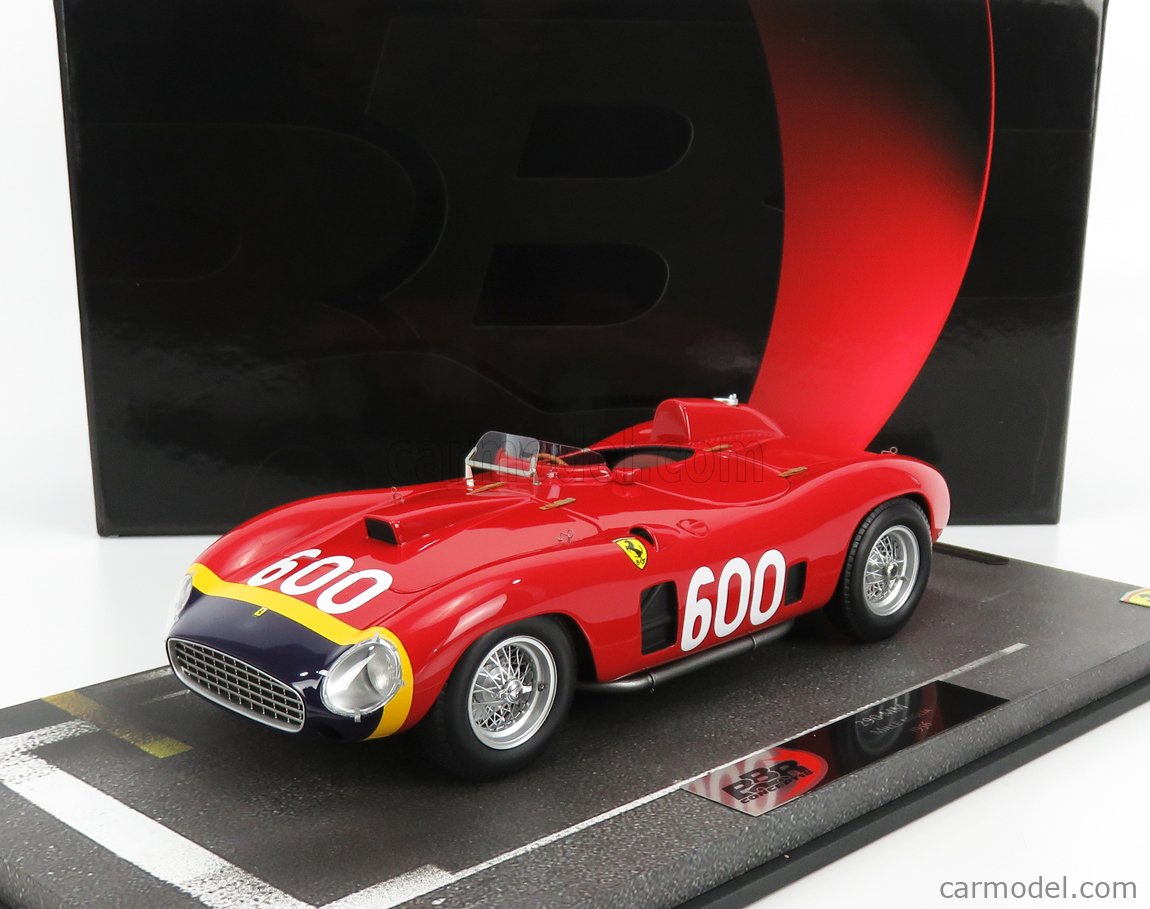 自動車 BBR 1/18 Ferrari 290 MM MilleMiglia 1956 BBR 1:18 Castellotti 1956 Ferrari Mille Miglia Diecast Model Car