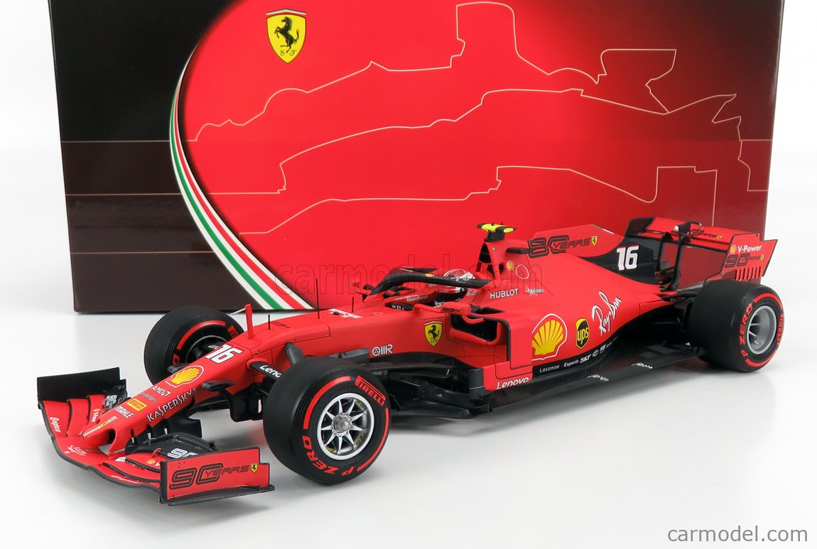 FERRARI - F1 SF90 TEAM SCUDERIA FERRARI MISSION WINNOW N 16 POLE POSITION -  WINNER BELGIUM GP 2019 FIRST F1 VICTORY C.LECLERC