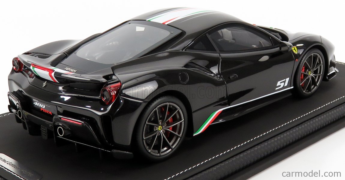 Pre BBR 1:18 Ferrari Ferrari 488 Pista Piloti Simulation Resin Car