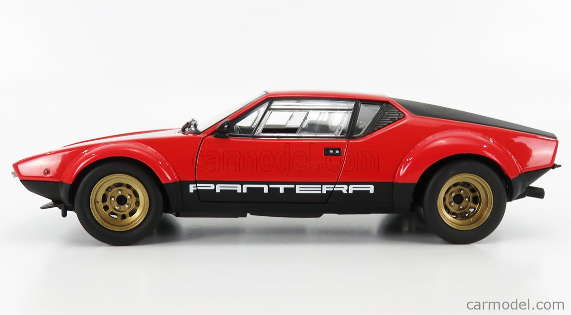 DE TOMASO PANTERA GT4 RED & BLACK 1/18 DIECAST MODEL CAR BY KYOSHO 08853 R 