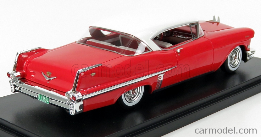 Cadillac Series 62 Hardtop Coupe 1957 rot weiß Modellauto 1:43 Neo Scale Models 