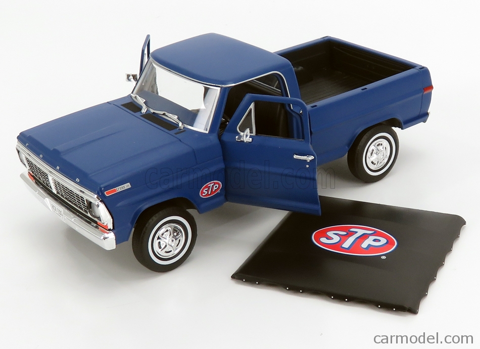 Greenlight 85053 Scale 1 24 Ford Usa F 100 Pick Up Bed Cover Stp 1968 Blue