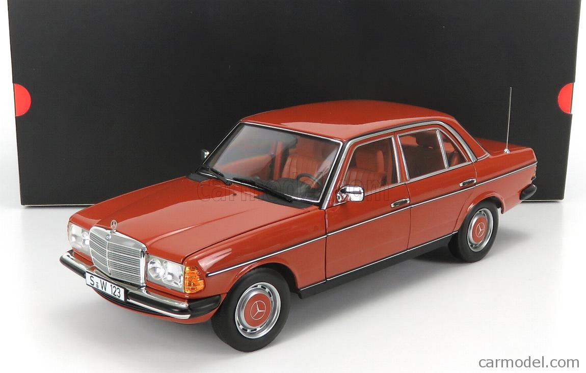 English Red,Scale 1:18 by Norev Mercedes Benz 200 W123