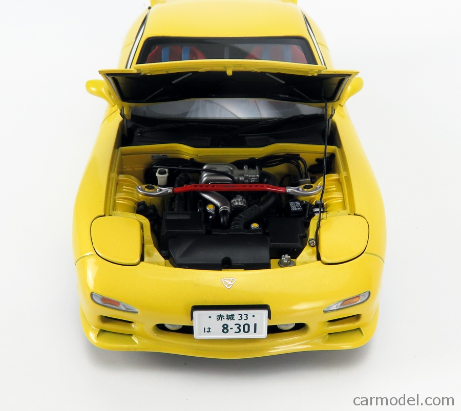 AUTOART 75966 Scale 1/18  MAZDA EFINI RX-7 (FD3S) NEW ANIMATION FILM INITIAL D LEGEND 1 COUPE 1991 YELLOW
