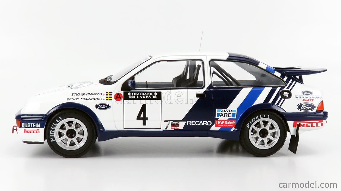IXO 18RMC045A or 18RMC045B FORD SIERRA Cosworth rally car Sainz Stig 1988 1:18 