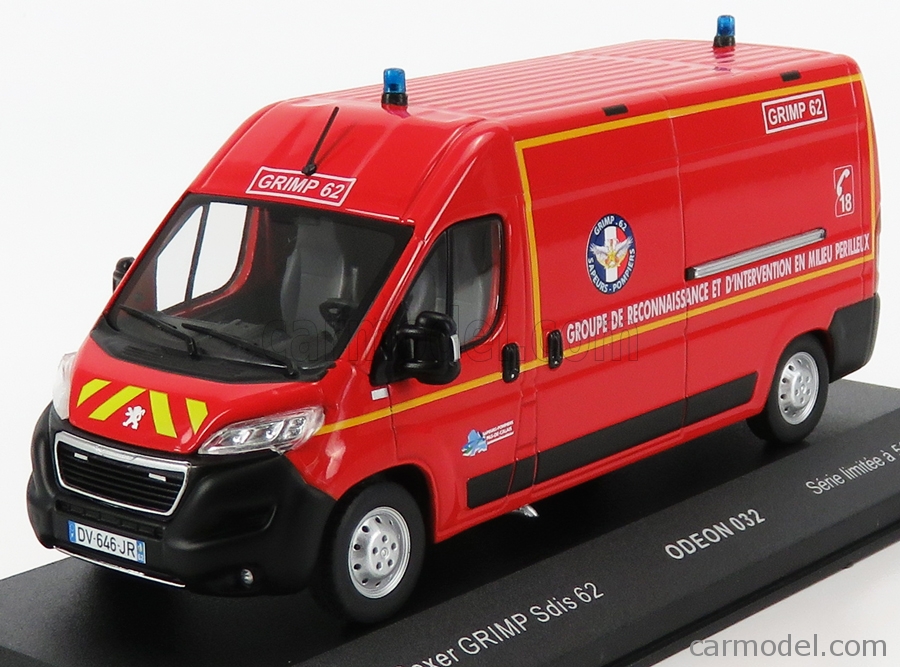 Peugeot Boxer Sofort Sdis 62 Kein Calais Feuerwehr 1/43 Odeon 032