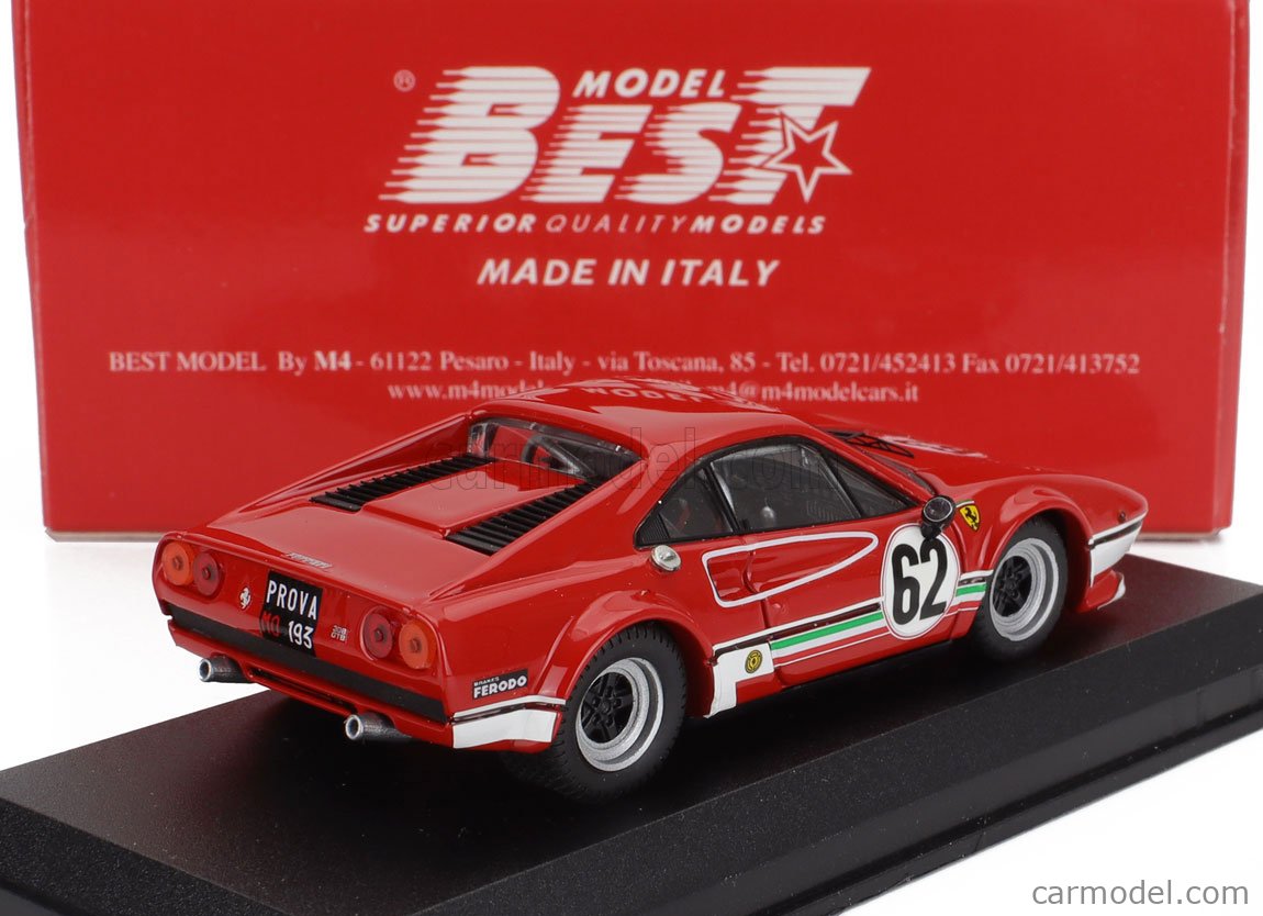 BEST MODEL 9823 - Ferrari 308 GTB LM #37 Havirov International 1978 - Miniature 1/43 - Prévente