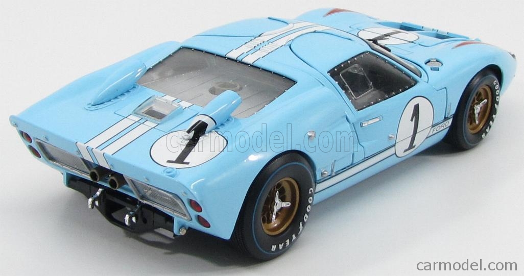 1966 Ford GT-40 MK 2 Blue #1 1/18 by Shelby Collectibles SC411 