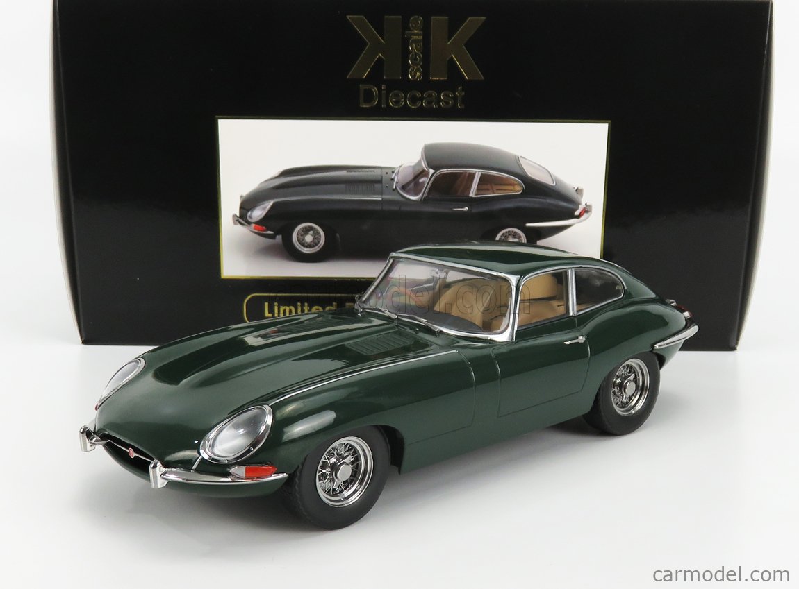 Jaguar E-Type Coupe Mk1 Rhd 1961 British Racing Green KK-SCALE 1:18 KKDC180433 M