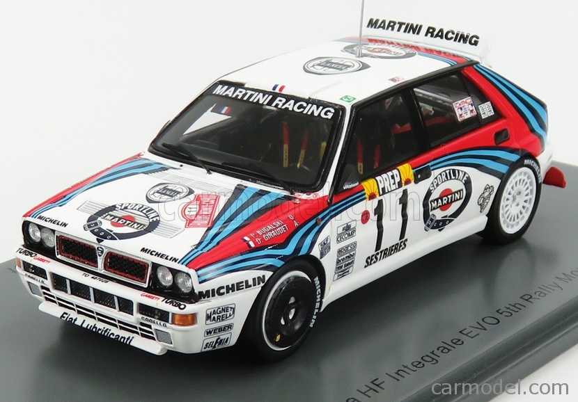 LANCIA - DELTA HF INTEGRALE EVOLUZIONE MARTINI N 11 5th RALLY MONTECARLO  1992 F.BUGALSKI - D.GIRAUDET