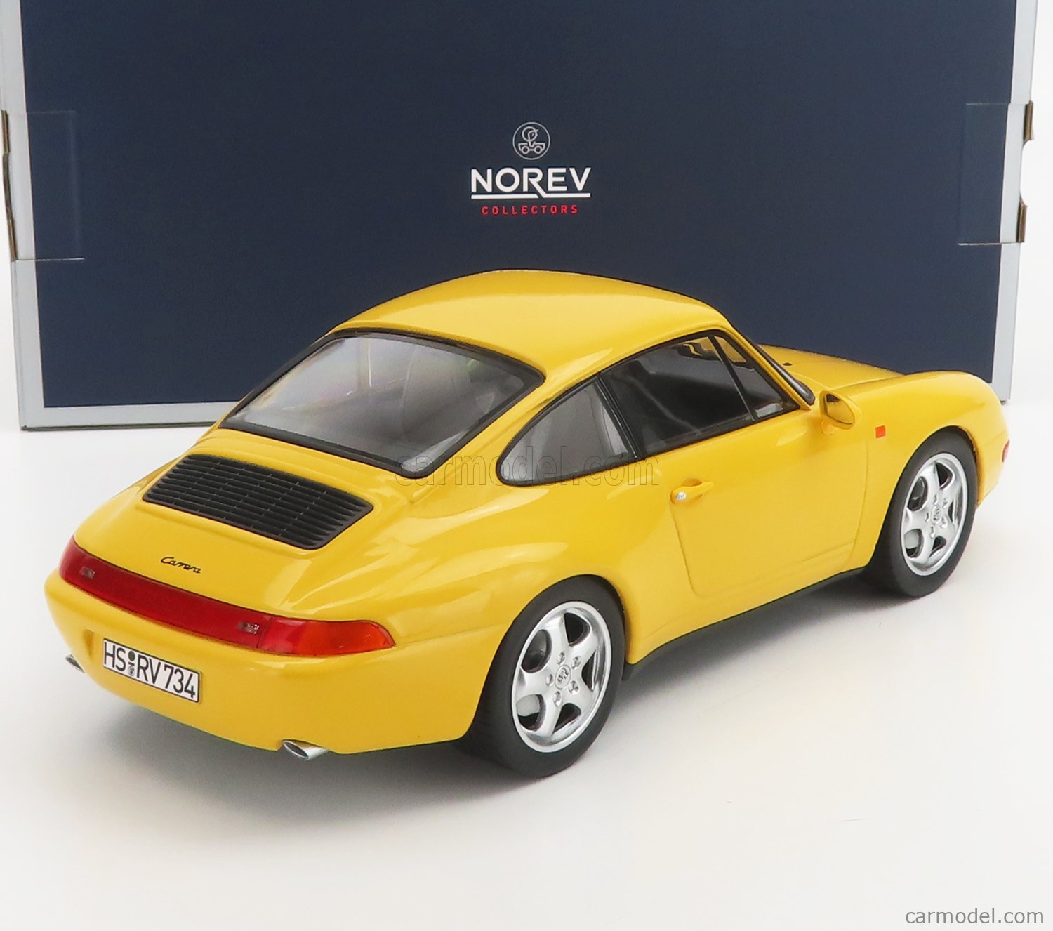 NOREV 187596 Scala 1/18 | PORSCHE 911 993 CARRERA COUPE 1994 YELLOW