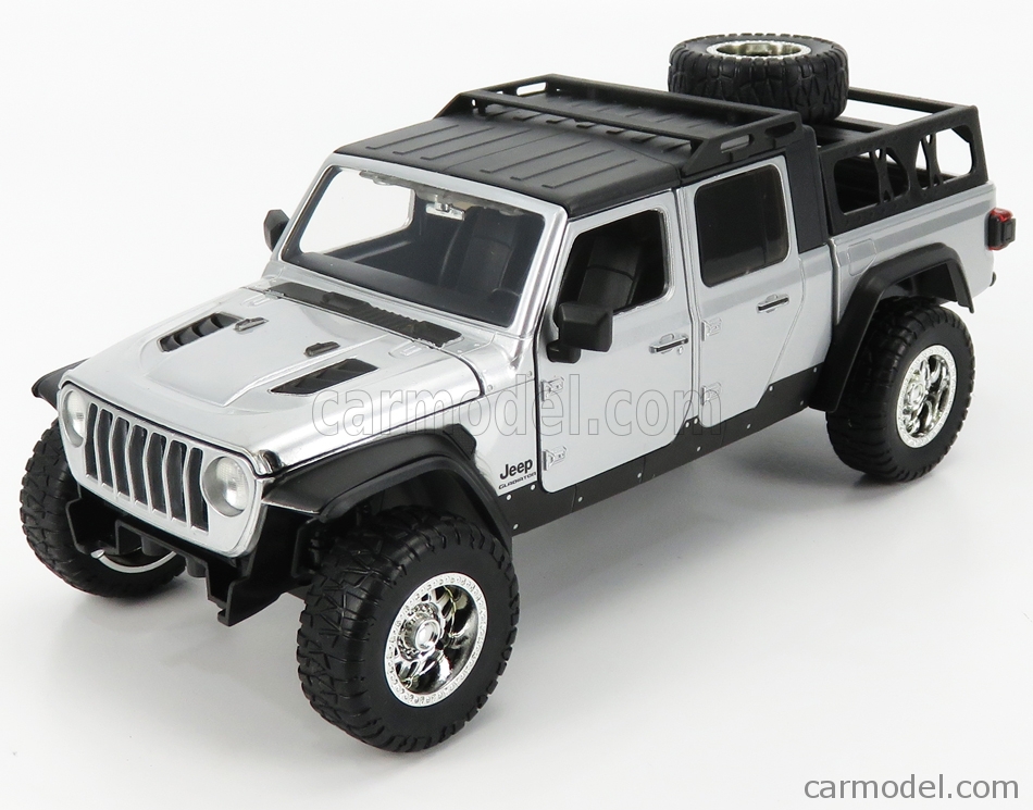 JADA 253203055 Scale 1/24 | JEEP WRANGLER GLADIATOR 2020 - FAST & FURIOUS 9  - HOBBS AND SHAW SILVER