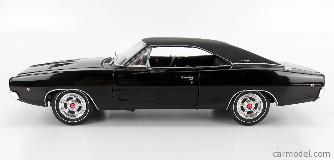 AUTOWORLD AMM943 Scale 1/18 | DODGE CHARGER R/T COUPE 1968 BLACK